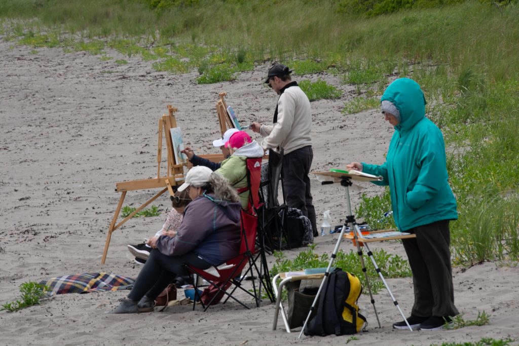 artists at a plein air event